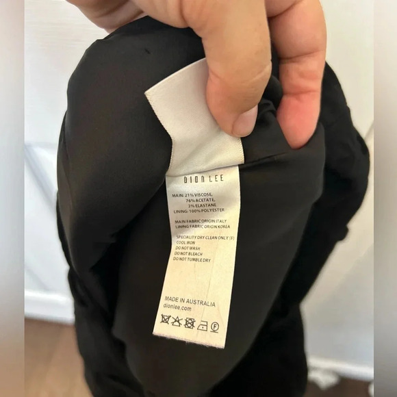 Dion Lee - Designer - Black Wide Leg Trousers - Picture 4 of 5